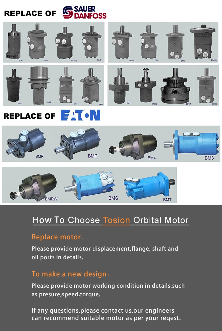 Bmm20 Omm20 Orbital Hydraulic Motor with Danfoss