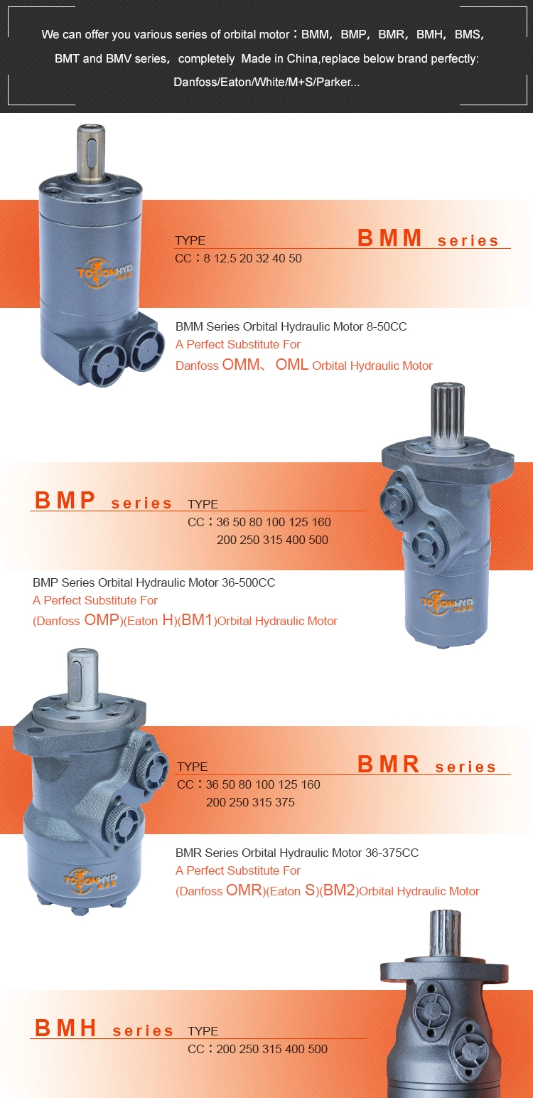 Bmm50 Omm50 Orbital Hydraulic Motor with Danfoss